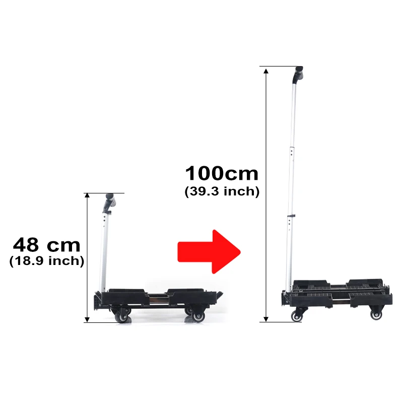 HONEST Professional-Grade Stackable Toolbox Set with Locking Latches, Heavy-Duty Ergonomic Telescoping Handle & Wheels