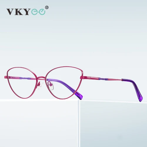 Imagen 2 del producto VICKY, gafas de lectura a la moda con montura pequeña de ojo de gato para mujer, miopía, hipermetropía, luz azul, prescripción personalizada PFD3047