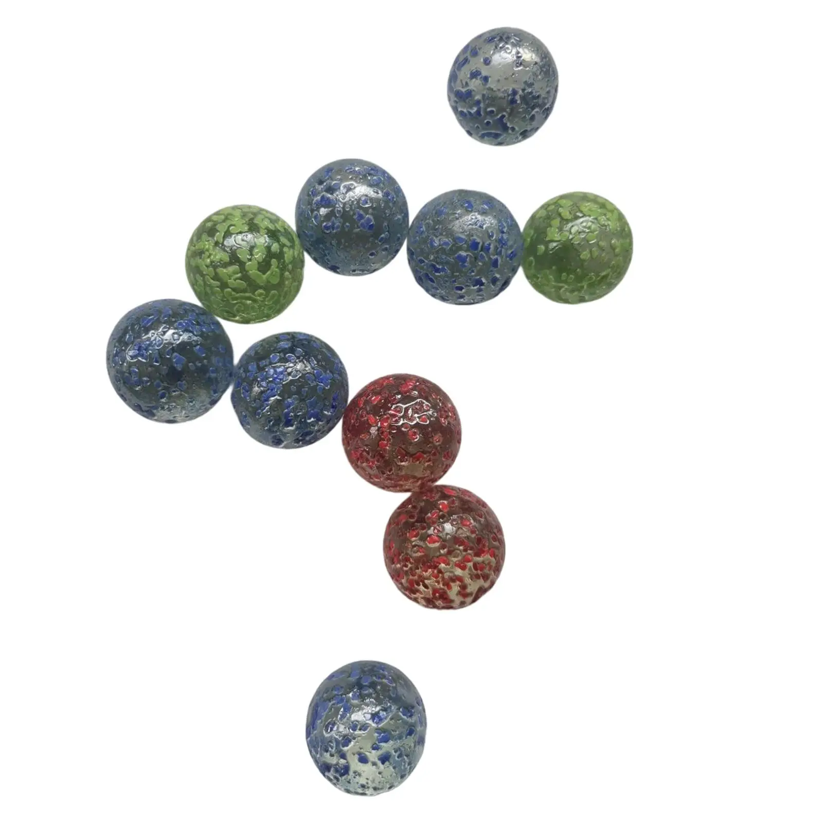 10pcs Beautiful Player Marbles Bulk for Marble Games, Marble Run Accessory