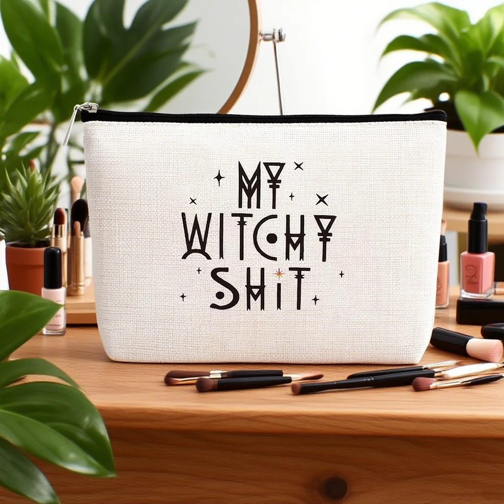 

Witchcraft Makeup Bag Halloween Gothic Cosmetic Bag Witch Coven Favors Female Coworker Birthday Gift Bachelorette Party Decor