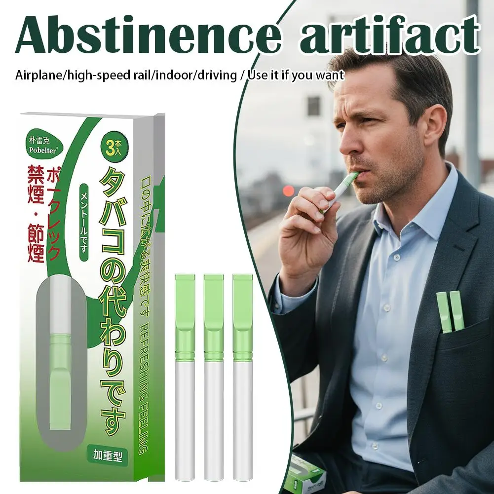 Flavored Smoking-Cessation Sticks Replacement Inhaler Fresh Breath Aid Smoking-Cessation Support For Car And Train Travel Use view 4