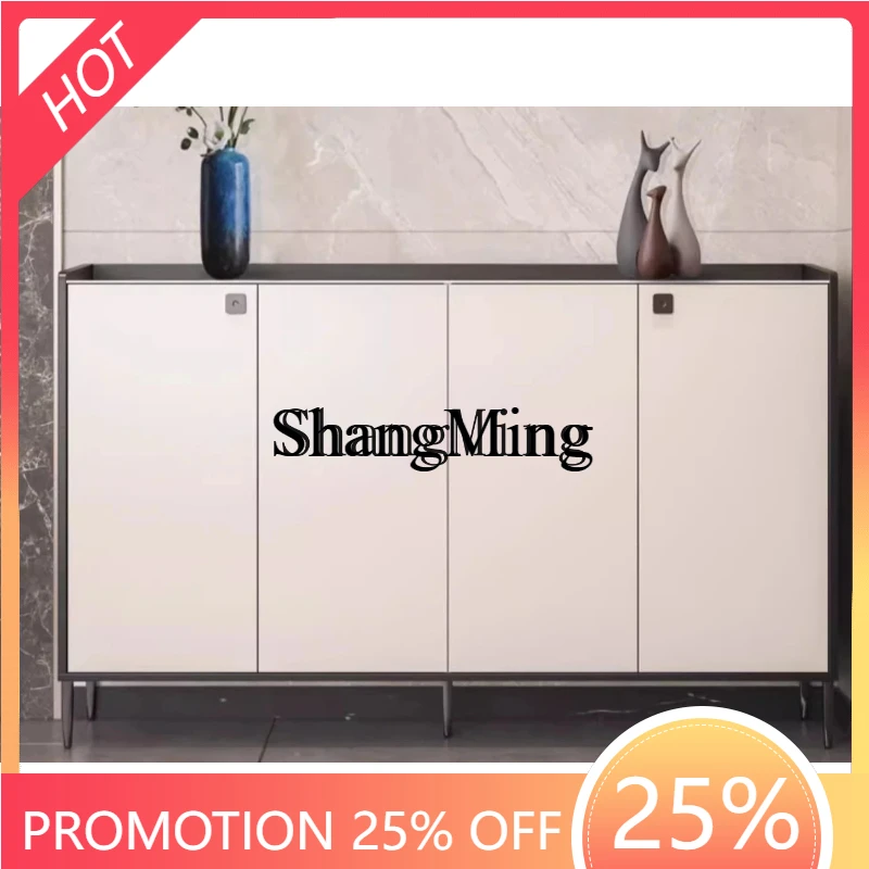 

SM lookingentrance shoe cabinet with lock door outside home entry fingerprint lock aisle elevator corridor seat integrated