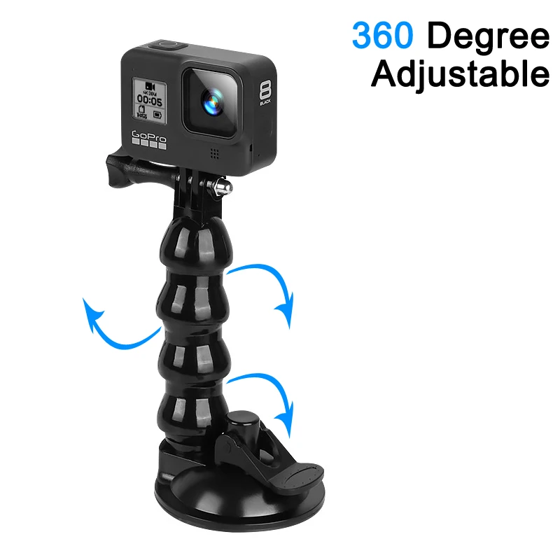 Universal Windshield Suction Cup Car Mount Bracket for GoPro hero 11 10 9 8 DJI Mount for Smartphone Action Camera Accessories