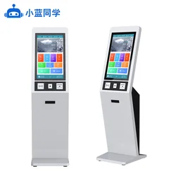 21.5 inch Self Service Payment Kiosk Automatic POS Touch Screen self-service Ordering Machine for Restaurant with stand on floor