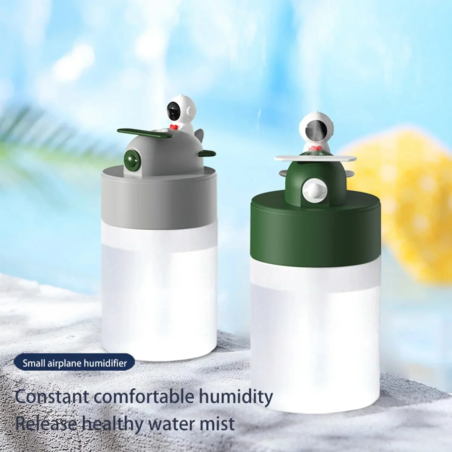 Compact USB Aircraft Humidifier with Automatic Timed Power Off - Noise Reduction Technology for Enhanced Bass Protection - Nano