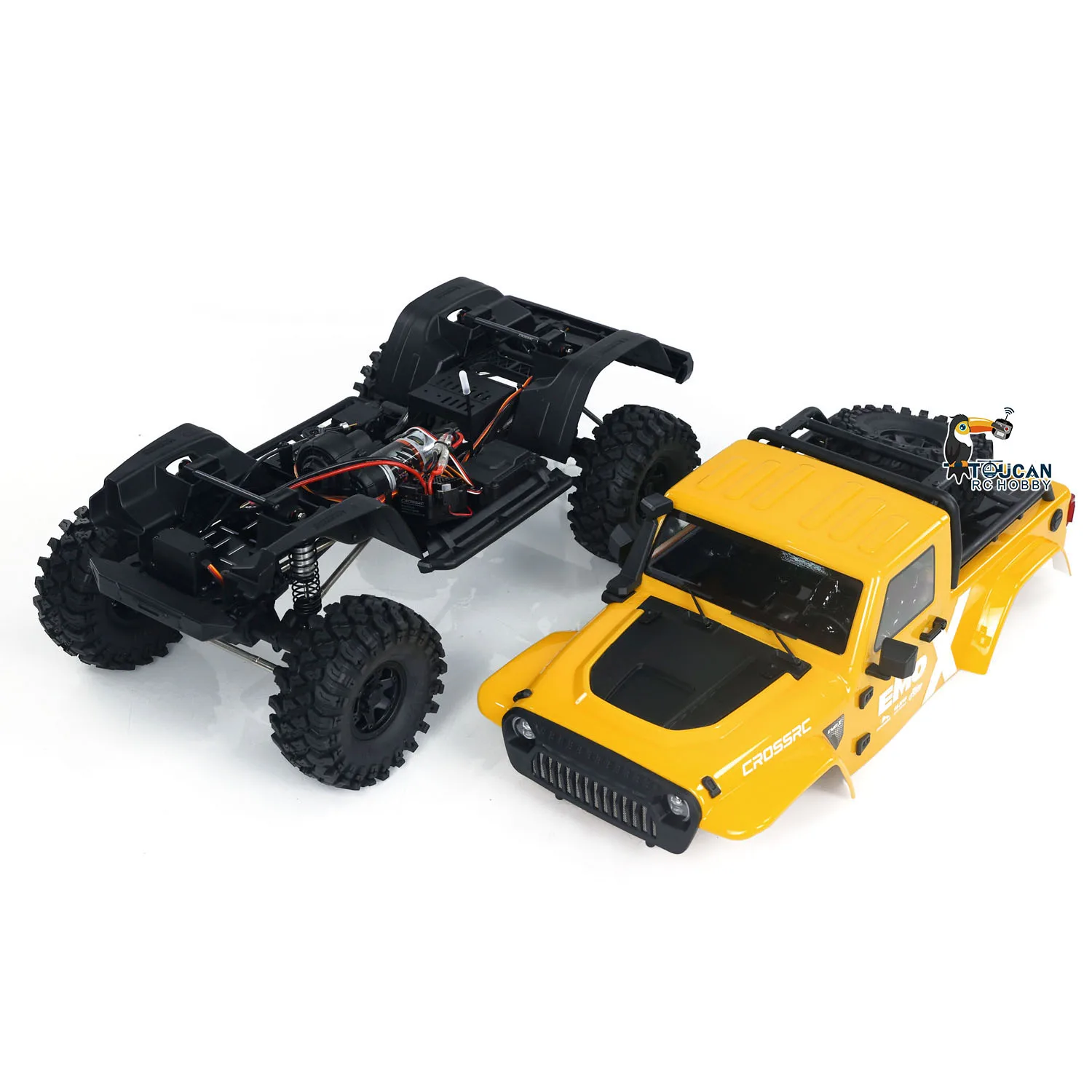 1/8 4X4 CROSSRC RC Car Crawler EMO X Climbing Car Remote Control Off-road Vehicles Model 2-speed Transmission Toys TH22419