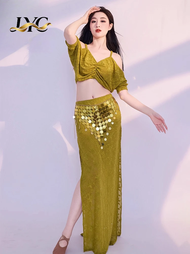 مجموعة فستان طويل للتدريب على الرقص الشرقي لربيع وصيف 2025 للعرض الشرقي ذو مظهر مثير #5