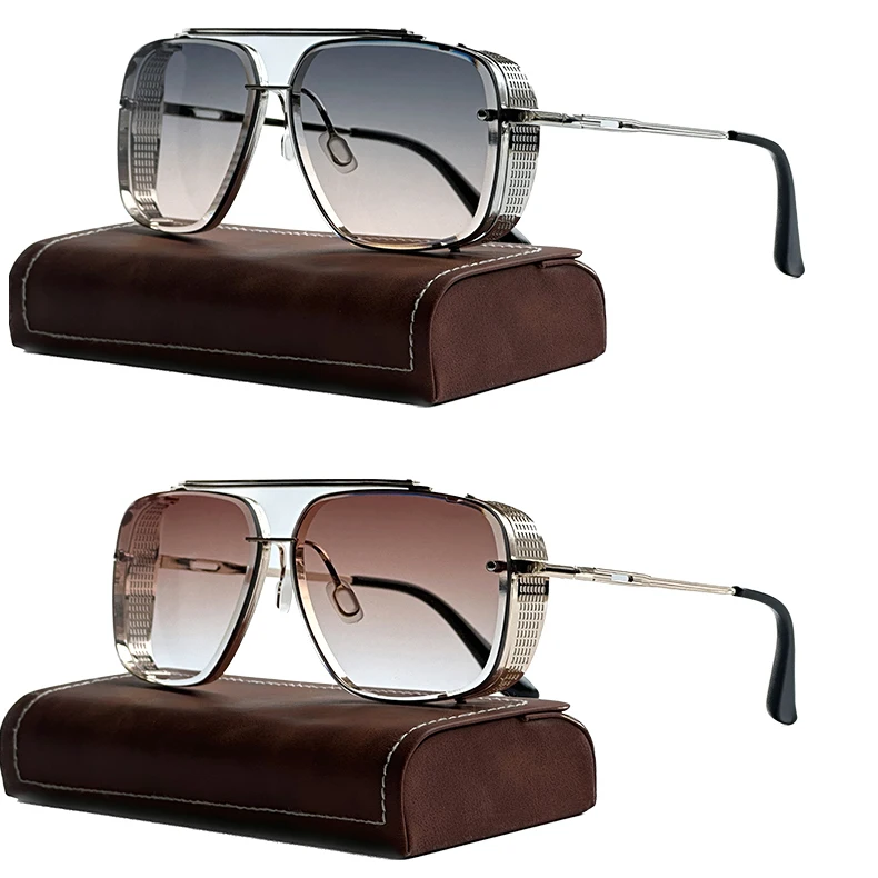 Punk Sonnenbrille Für Männer Übergroße Steampunk Sonnenbrille Frauen Trendy Platz Mode Gläser Gafas De Sol Hombre Zonnebril Heren – Detail 3