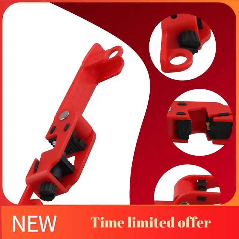 

A42T-Red Electrical Box Circuit Breaker Lockout, Tagout Breaker Box Lock For Standard Single And Double Toggles