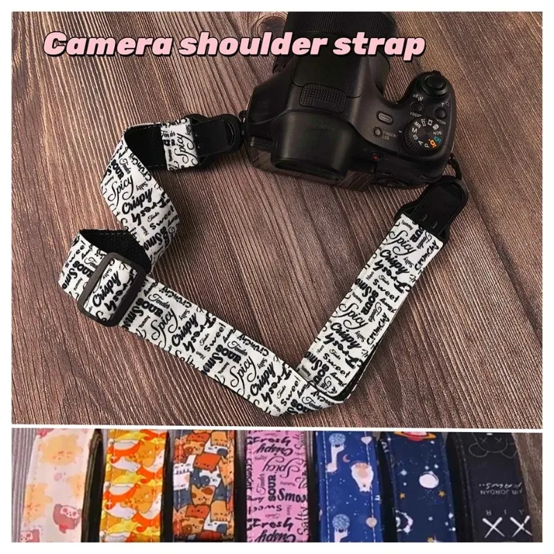 ملحقات حزام الكتف للرقبة سريعة الإصدار للكاميرا بتصميم شخصي كرتوني لكاميرات Canon Nikon Sony Fuji Leica DSLR DSL #2