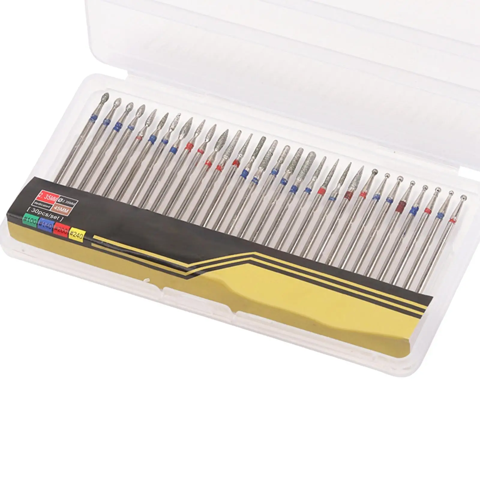 

30pcs Nail Drill Bits for Remove Poly Gel Nails Salon Spa Professional