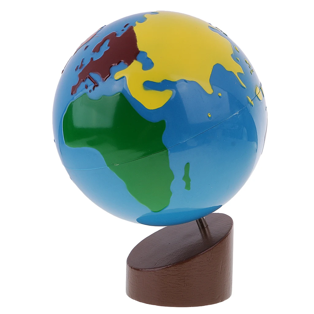 Montessori Geography Material-Colorful Globe for Kids Early Learning