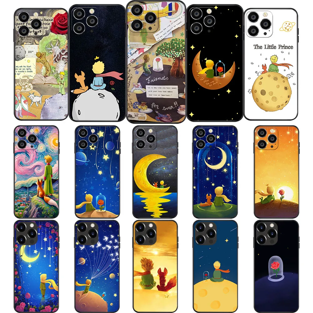 TV-55 The Little Prince Soft Case For Samsung S10 S10E S20 FE S21 S7 Edge S8 S9 Ultra Plus Lite