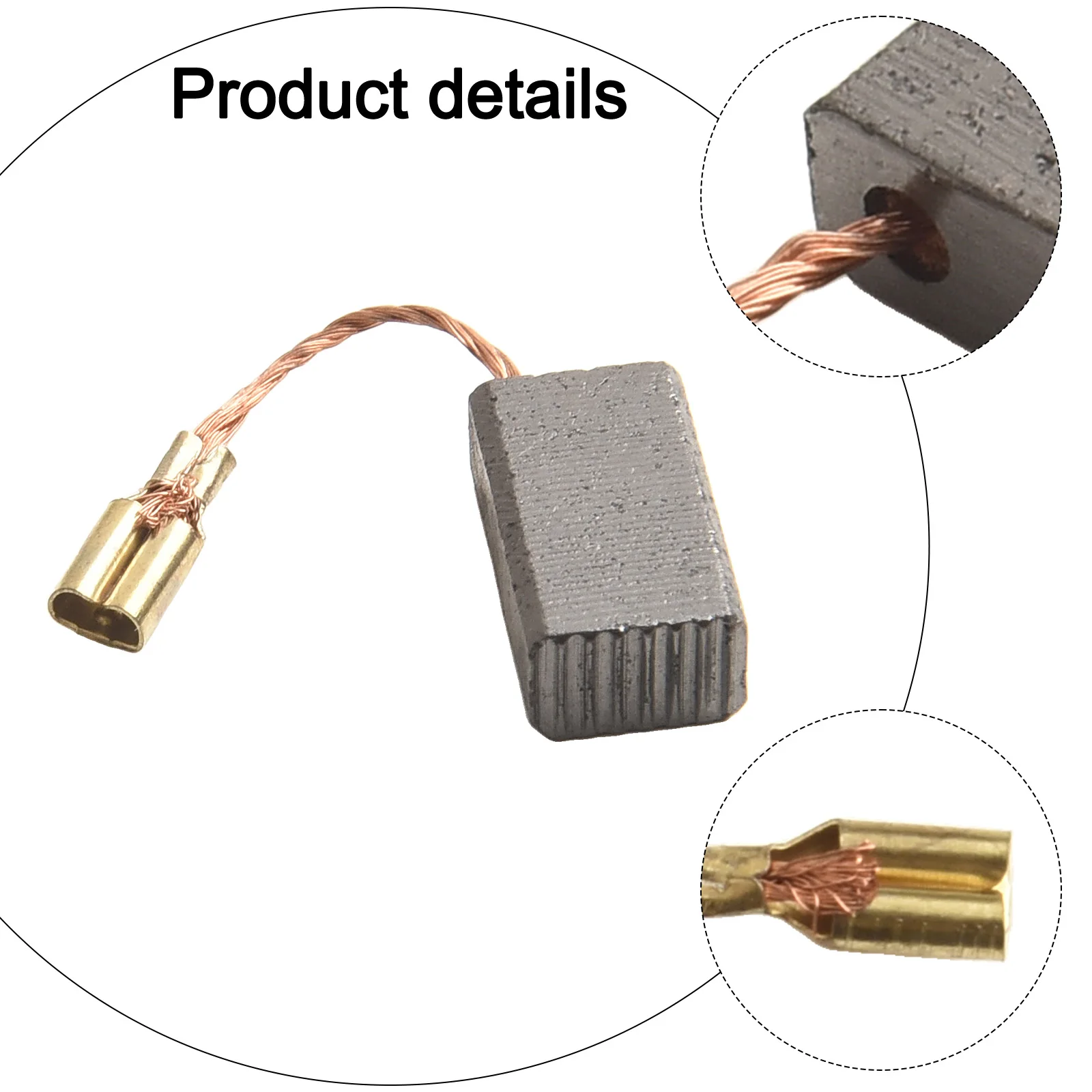 Graphite Motor Brushes Electric Angle Grinder Brushes For Motor Maintenance Fix Intermittent Motor Most Commonly Replaced