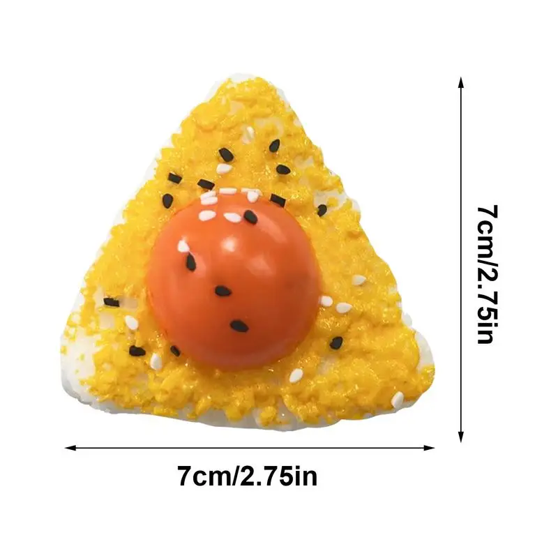 Egg Yolk Rice Fidget Toys Squeeze Egg Yolk Rice Stretch Fidget Toys Egg Yolk Rice Toy Rebound Ball Fidget Toy For Kids Boys