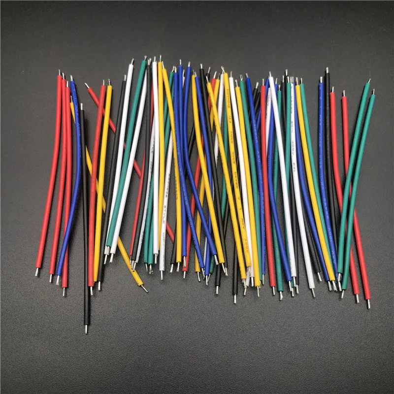 130pcs 24Awg PCB Jumper Wire Cable Connector 5cm 8cm 10cm Tin-Plated For PCB Breadboard