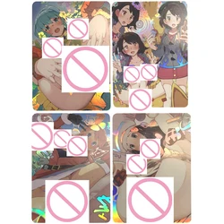 Anime Sexy Nude Card Fire emblemat: święte kamienie Eirika nagiej dziewczyny karta refrakcyjna kolorowa lampa błyskowa Otaku prezenty 63*88mm