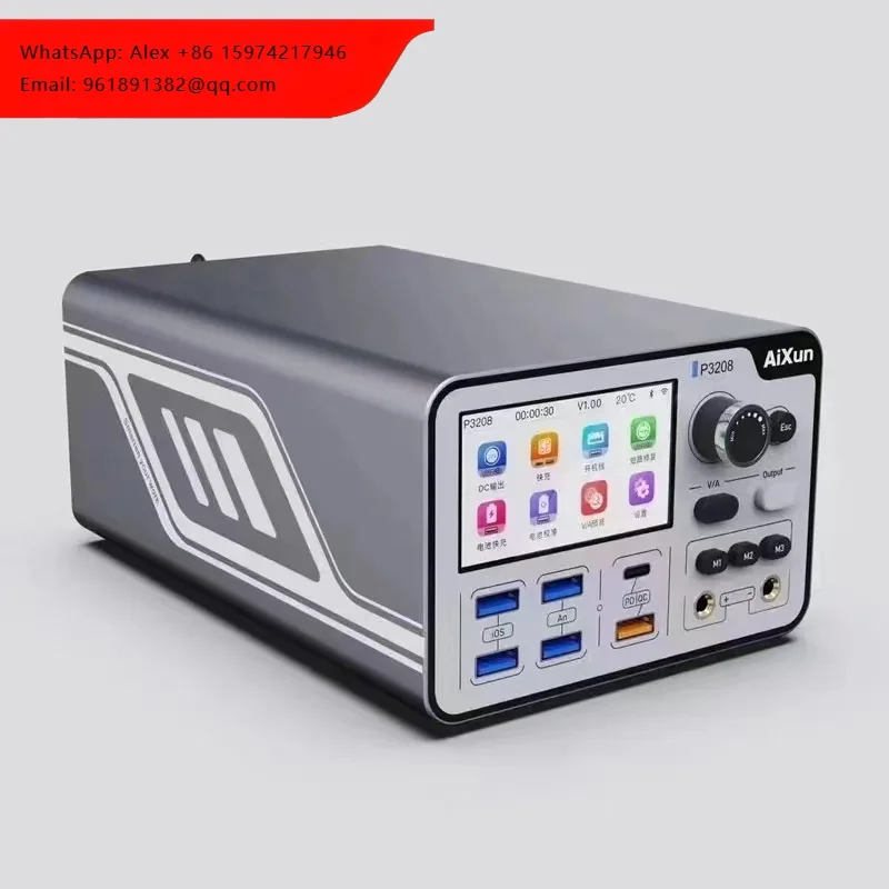 

Портативный диагностический блок питания AIXUN P3208 320W 32V/8A для ремонта телефонов с кабелем питания с функцией запуска одной кнопкой для iPhone 7-14 Pro MAX