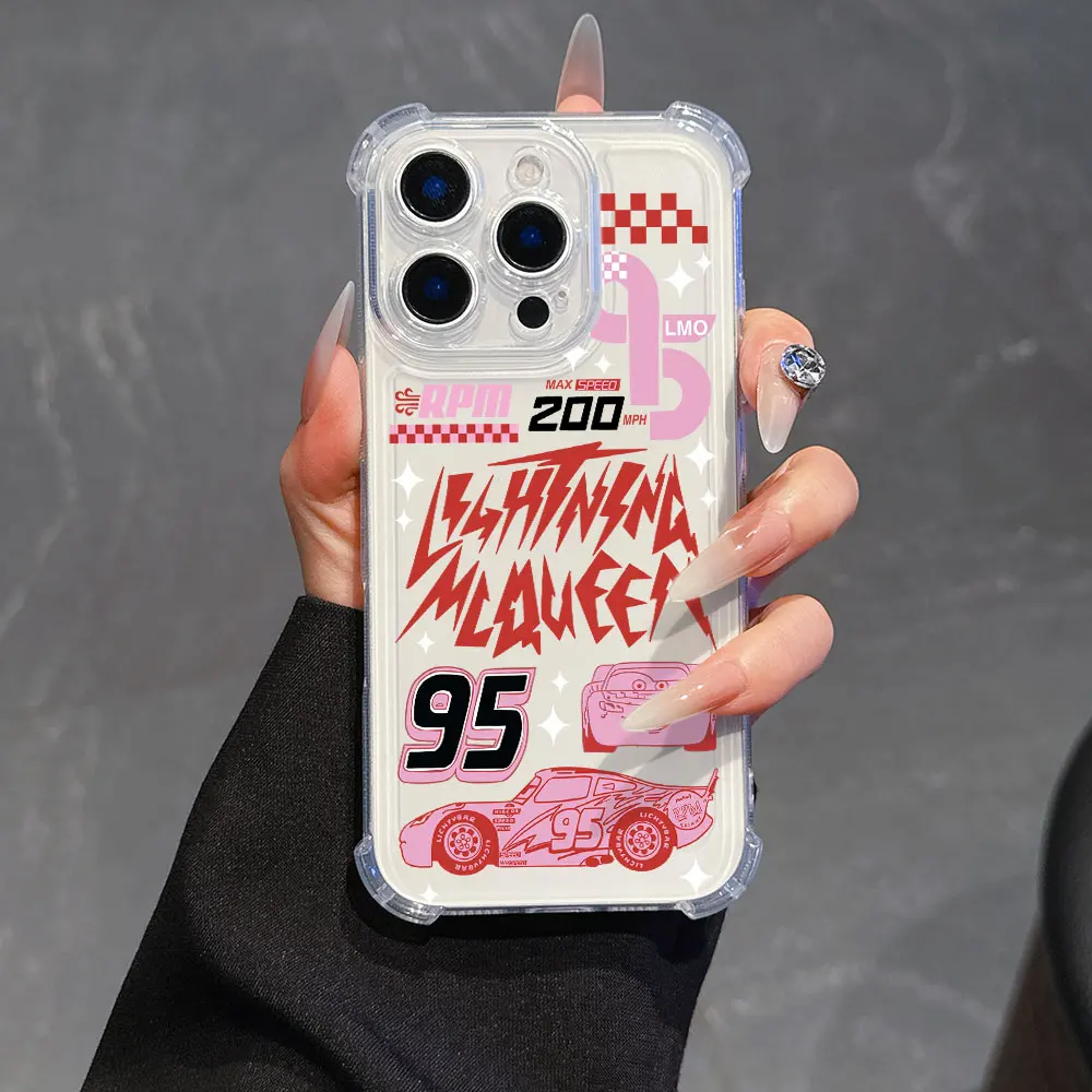 Funda de teléfono Fast Car Racing Lightning Mcqueen 95 para Samsung Galaxy S25 S24 S23 S22 S21 S20 Note20 Edge FE Ultra Plus 4G 5G Anti