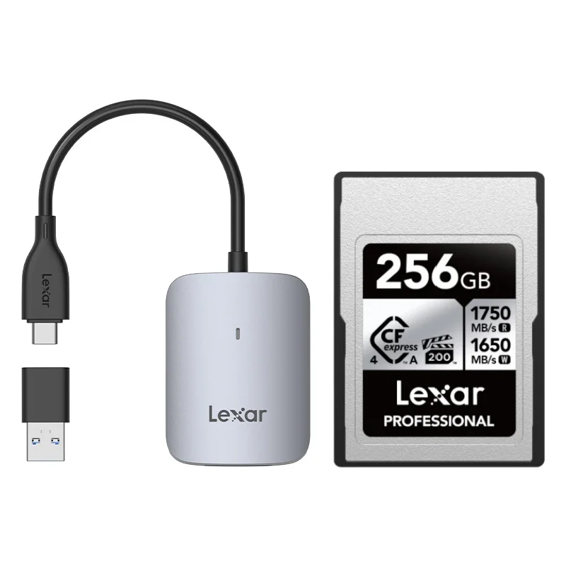 Lexar Professional SILVER CFexpress 4.0 Type A geheugenkaart 256GB 512GB VPG200 8k CFA kaart voor SONY camera tot 1750Mb/s CF-kaart