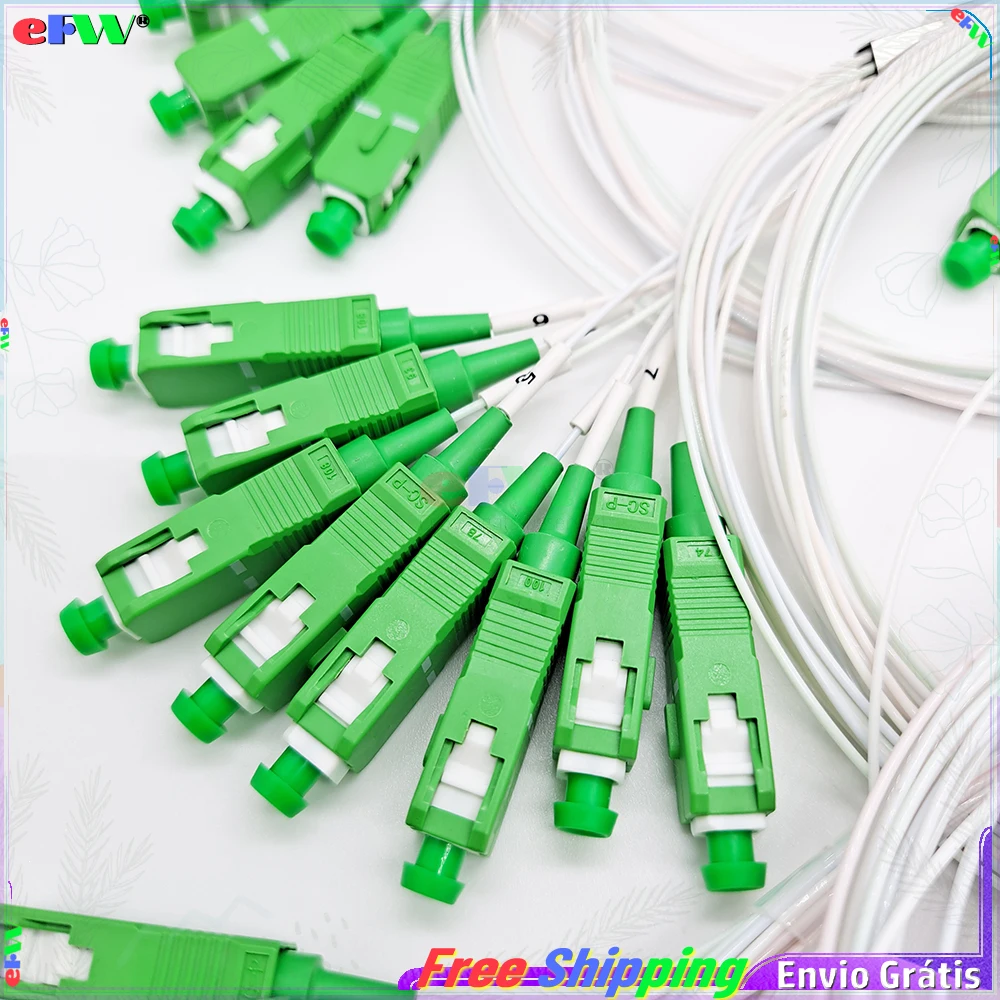 Imagem -04 - Mini Separadores Óticos sc Apc 0.9 mm Cor da Mistura Fbt Acoplador Óptico 1x16 Adaptador 1-a16 Ftth Fibra Divisor 100 Peças Lote 1*16