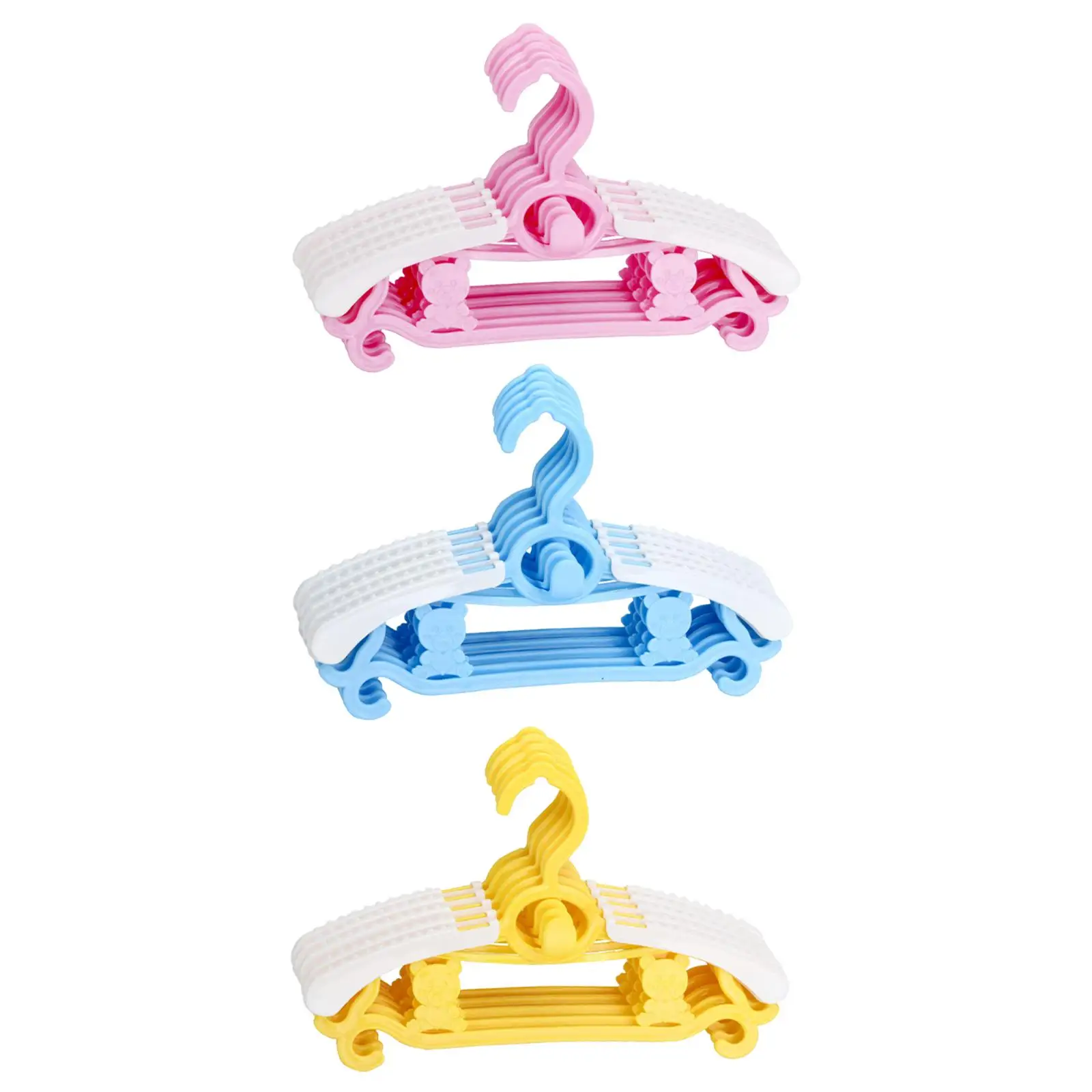 

5 Pieces Children Clothes Hangers Non Slip Space Saving Nursery Baby Hangers