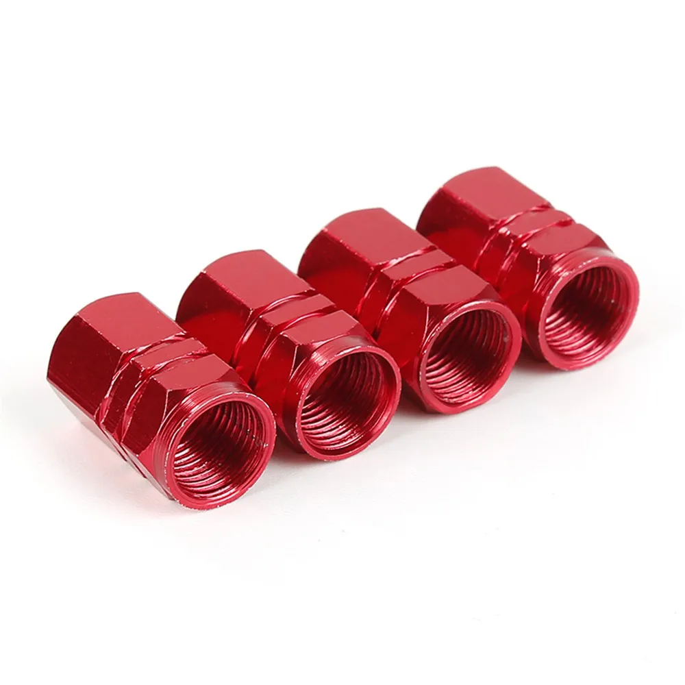 for Automobiles Motorcycles 4PCS Aluminum Alloy Car Accessories Wheel Tire Valve Cap Dustproof Caps Tyre Rim Stem Covers Airdust