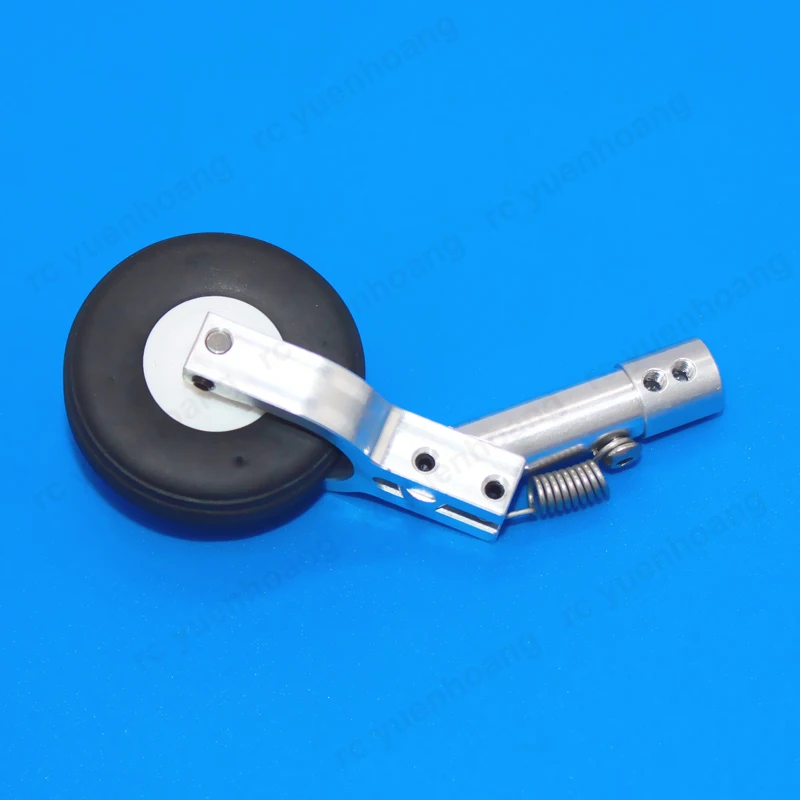 Train d'atterrissage à genoux en métal absorbant les chocs, roue avant et arrière, diamètre 3/4mm, trou d'arbre pour modèle d'échelle à axe fixe RC, 1 pièce