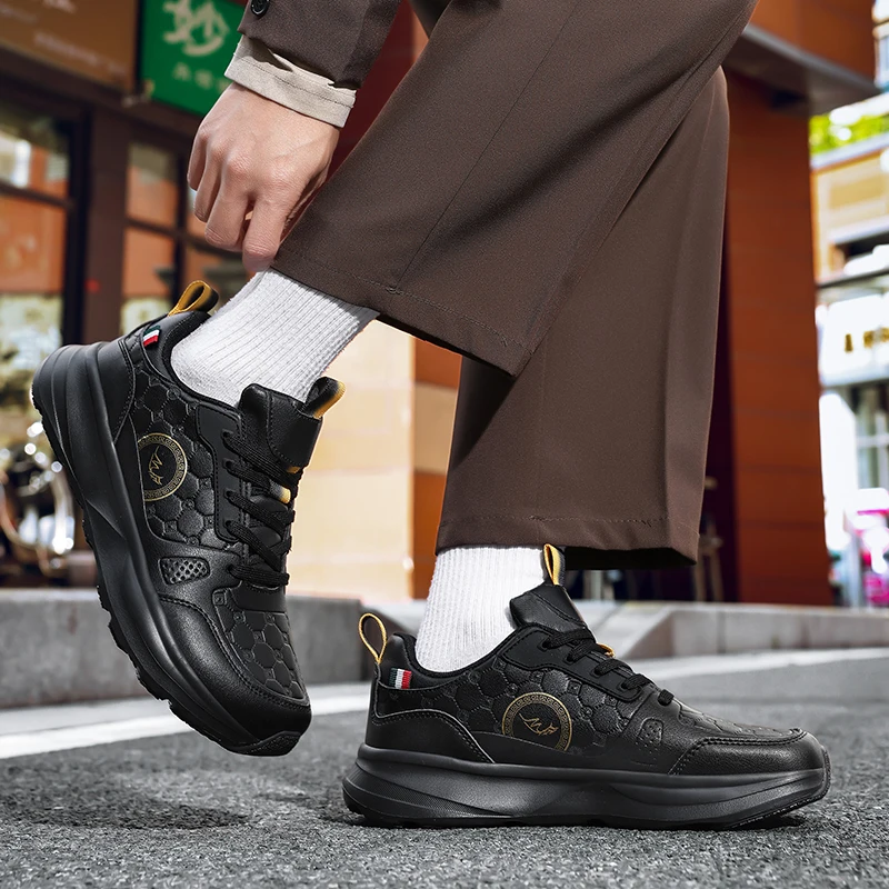 جديد واسعة اصبع القدم حذاء رجالي عادية تنوعا لينة وحيد واسعة آخر أحذية المشي أحذية رياضية تنفس الجلود مريحة أحذية بيرفوت