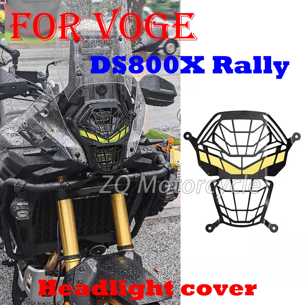 

New For VOGE DS800 Rally DS800X Motorcycle Headlight Guard 2025-2026 Stainless Steel Headlight Grille Cover Modified Accessories