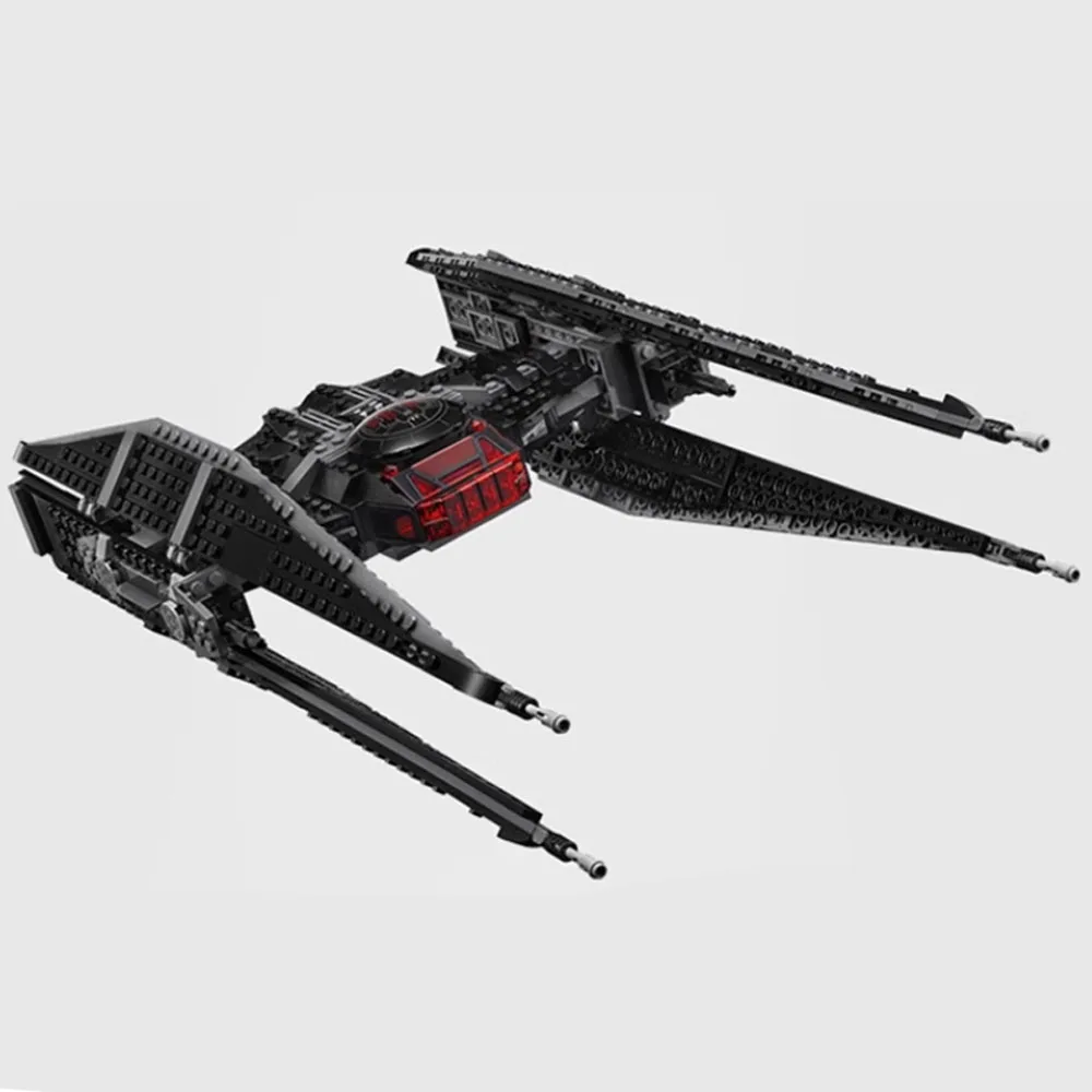 MOC 648PCS Star Blocks Kylo Ren's TIE Fighter Decoration Room Building Blcoks Bricks Compatible Star Toys Children Party Gifts