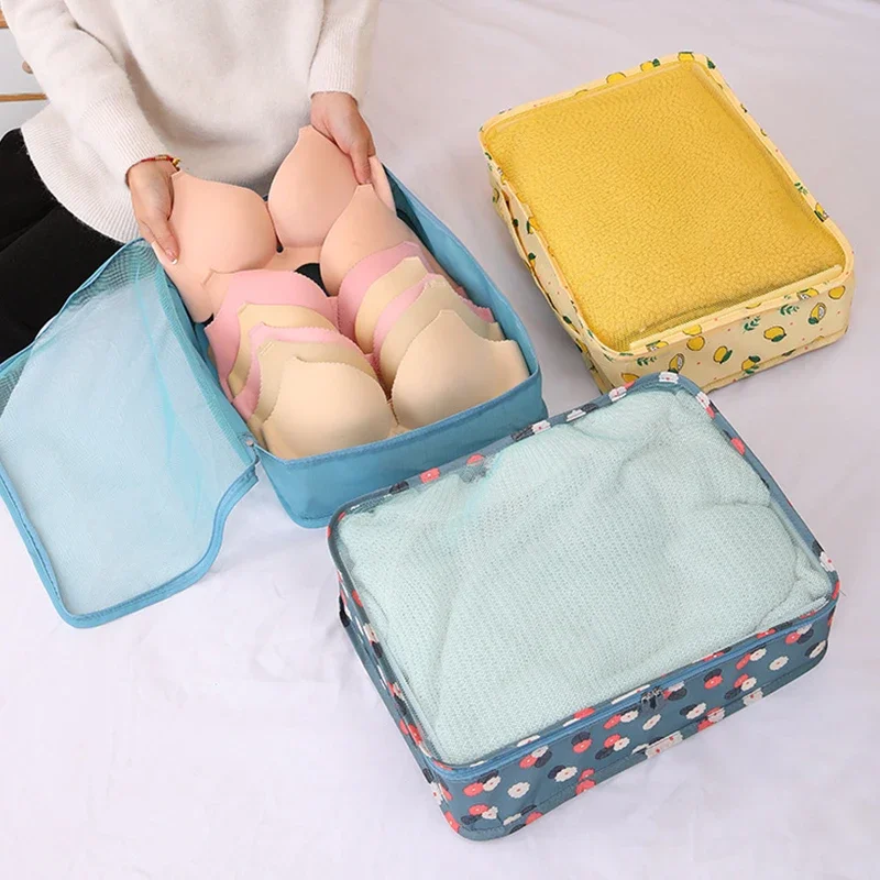 1pc Travel Handle Storage Bag Luggage Suitcase Sortting Mesh Bag Clothing Shoes Organizer Case Large Capacity Organizer