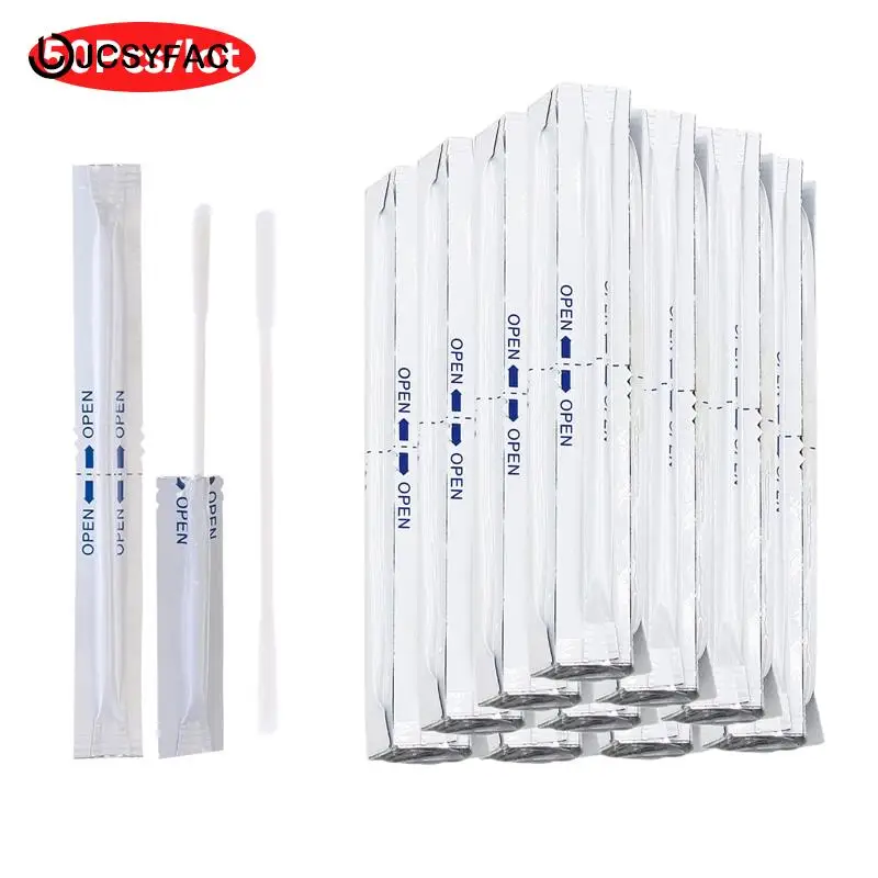 50Pcs/lot Double Head Cleaning Stick Wet Alcohol Cotton Swabs For IQOS 2.4 PLUS For IQOS 3.0 LIL/LTN/HEETS/GLO Heater