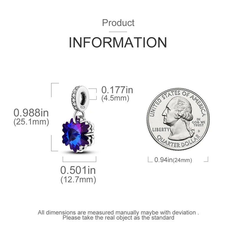 حبات الفضة الاسترلينية الأصلية للنساء ، قلادة الأيايل الثلجية ، سوار سحر ، حفلة عيد الميلاد ، صناعة المجوهرات ديي ، الهدايا #6