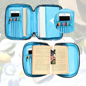 حقيبة الكتاب المقدس الأزهار للنساء أنيقة وظيفية محمولة الكتاب المقدس حالة جيوب دراسة سحاب أفضل 6 حقيبة من الكتاب المقدس مبيعا - No2
