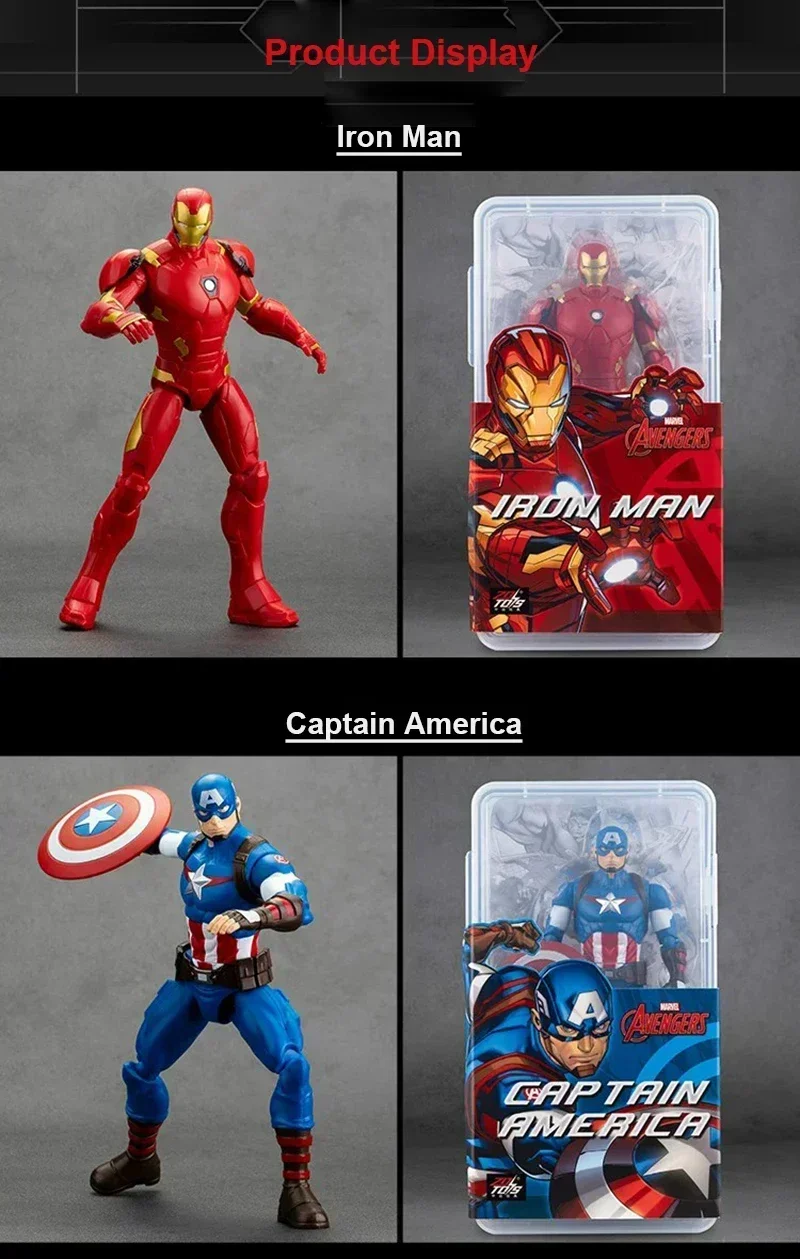 Original 18CM Avengers Legend Figur Wolverine Deadpool Thanos Hulk Iron Man Spider-Man Gwen Scarlet Captain Statue Figur Spielzeug – Detail 15