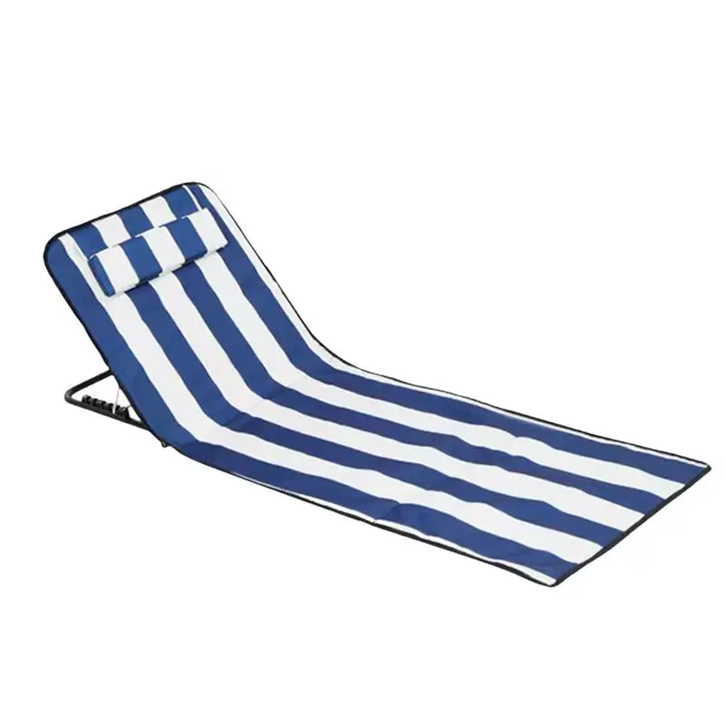 Folding Sun Tanning Chairs Outdoor Chaise Lounge Portable Chaise Lounge Sun Tanning Chair Sleeping Cots With 5-Position