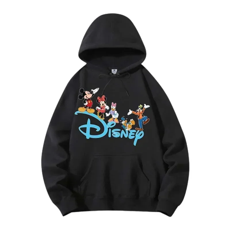 Disney Cartoon Mickey Mouse stampato felpe moda donna Casual felpa Kawaii vestiti autunno inverno Streetwear Pullover