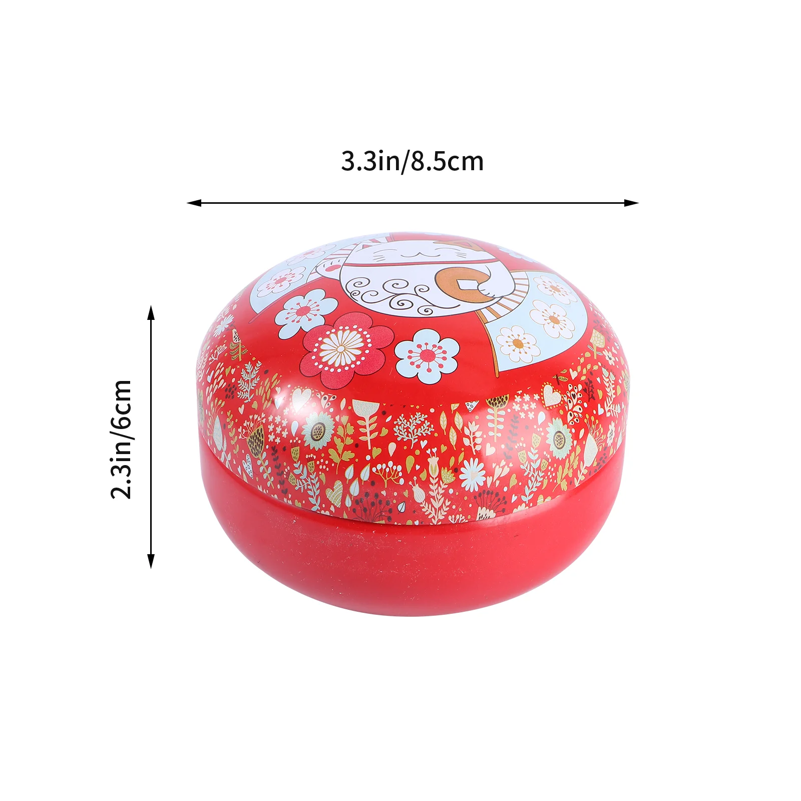 4 PCS Tinplate Box Festive Design Candy Round Boxes Wedding Containers Iron Sweets Gift Storage Fine Workmanship Sturdy