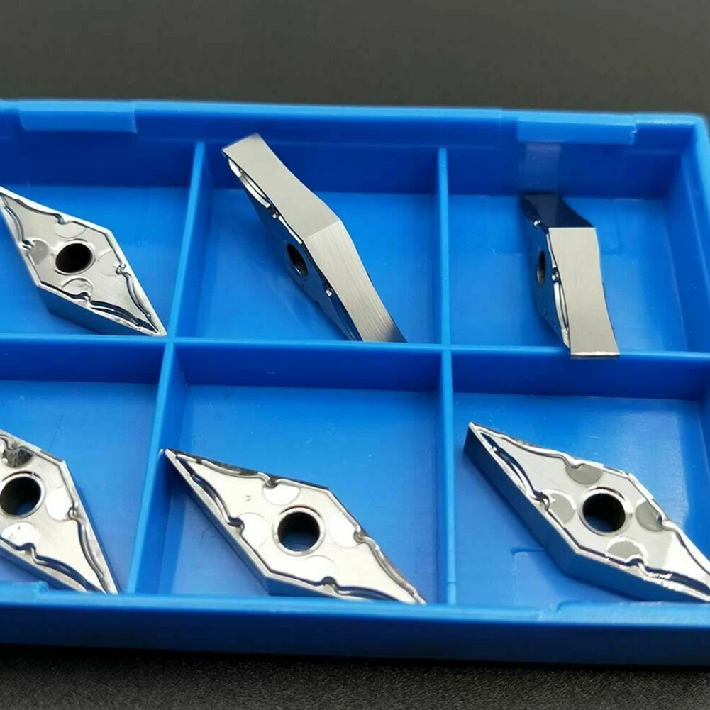 

Carbide Inserts High Strength VNMG160404 HA H01/ AK VNMG331 HA Carbide Inserts for Cutting For Aluminum (Pack of 10)