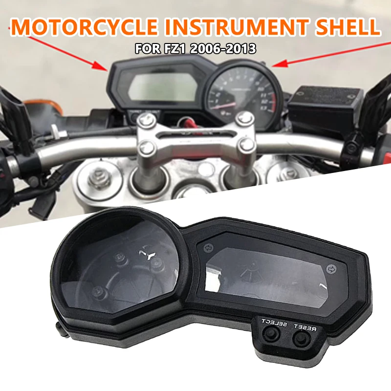 

Корпус спидометра мотоцикла для Yamaha FZ1N FZ1S FZ1 FZ6 XJ6 2006-2013, датчик топлива, одометр, охлаждающая жидкость, крышка приборов