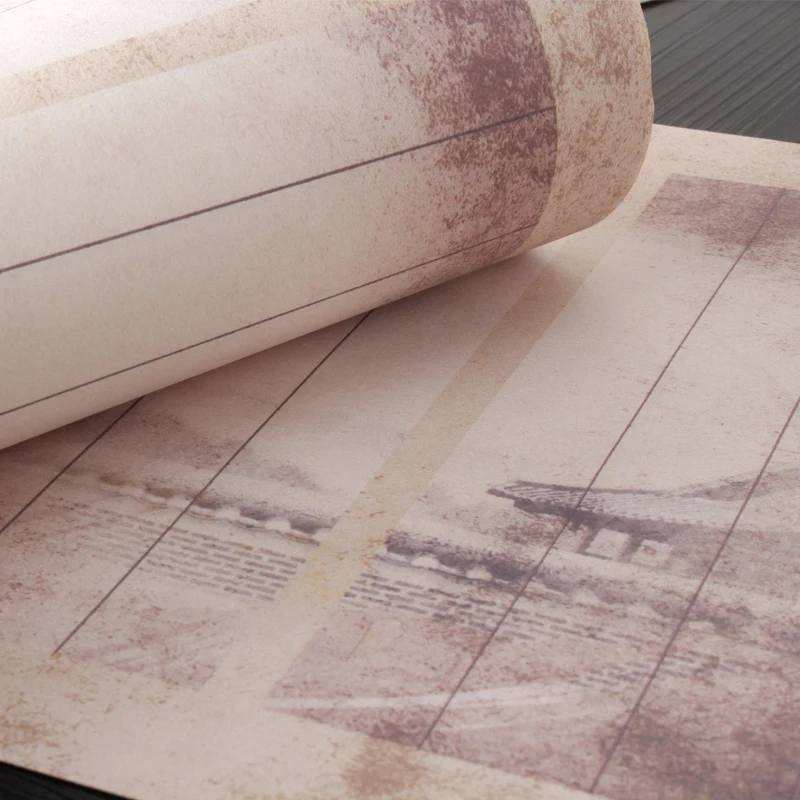 Batik Retro Chinese Xuan Paper Letterhead Brush Pen Calligraphy Half Ripe Rice Paper Small Regular Script Creation Works Papier