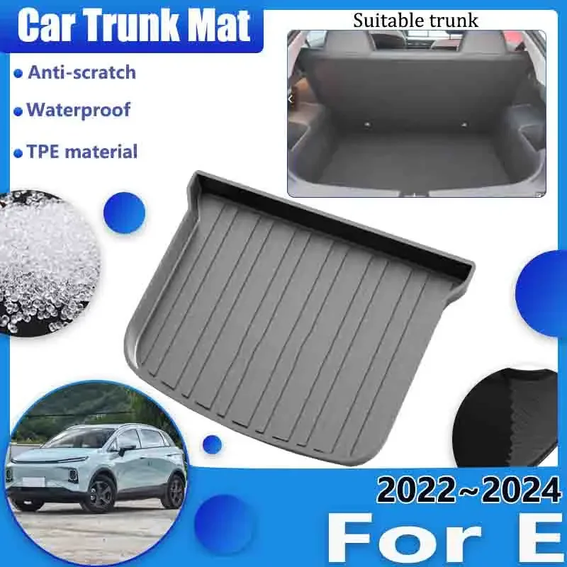 

Car Trunk for Geely Geometry E 2022~2024 3D TPE Trunk Floor Mat Cover Anti-dirty Carpet Liner Waterproof Storage Pad Accessories