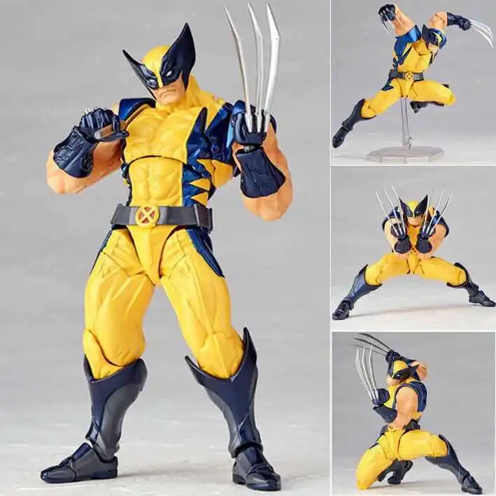 Revoltech Yamaguchi Wolverine Action Figure Logan Toys X-Men Model Toys Joint Movable Doll Desk Decor Collection Trendy Toy