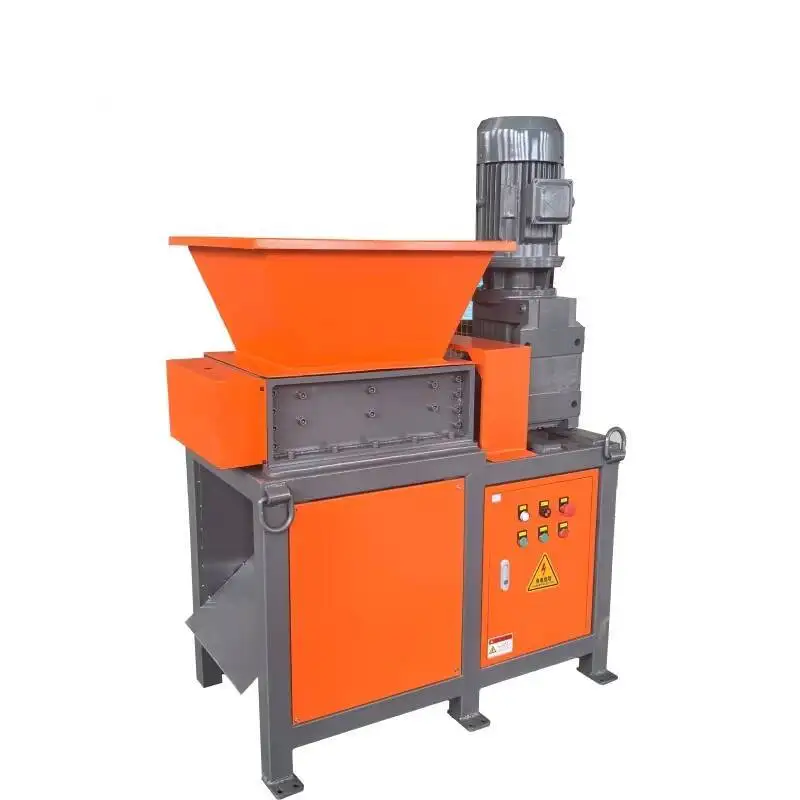 Novo eixo duplo sucata de metal alumínio para reciclagem de papel de madeira de aço inoxidável-fio de cobre e triturador de plástico