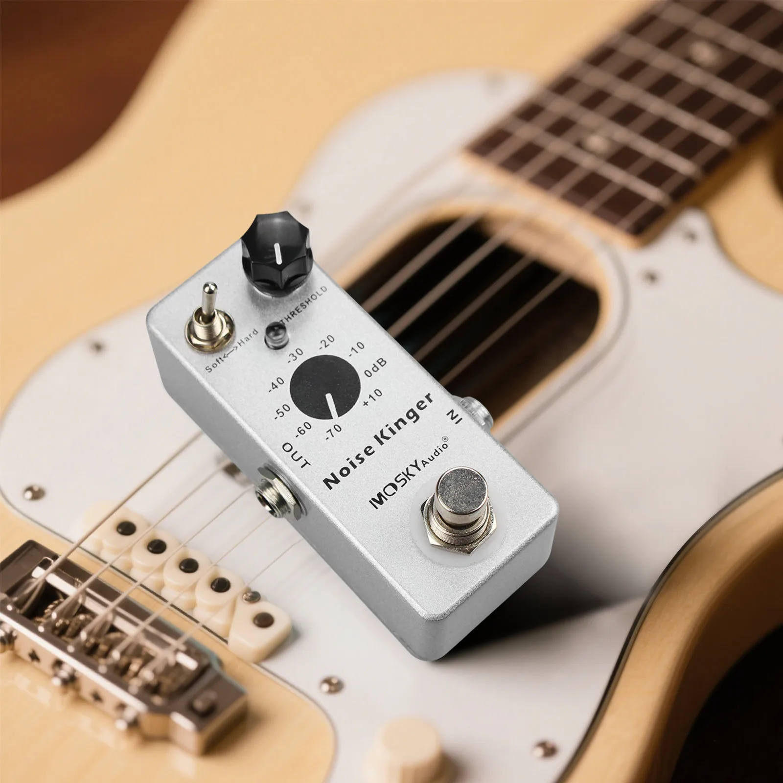 Mosky Noise Gate Pedal - Hard/soft Modes, True Bypass for Guitar/bass, Aluminum Chassis, Stage Ready