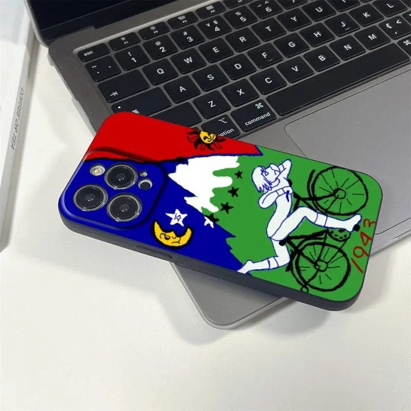 LSD Albert Hofmann Bicycle Day Phone Case FOR IPhone 15 14 11 12 Pro 8 7 Plus X 13 Pro MAX XR XS MINI SE 2020 Black Covers