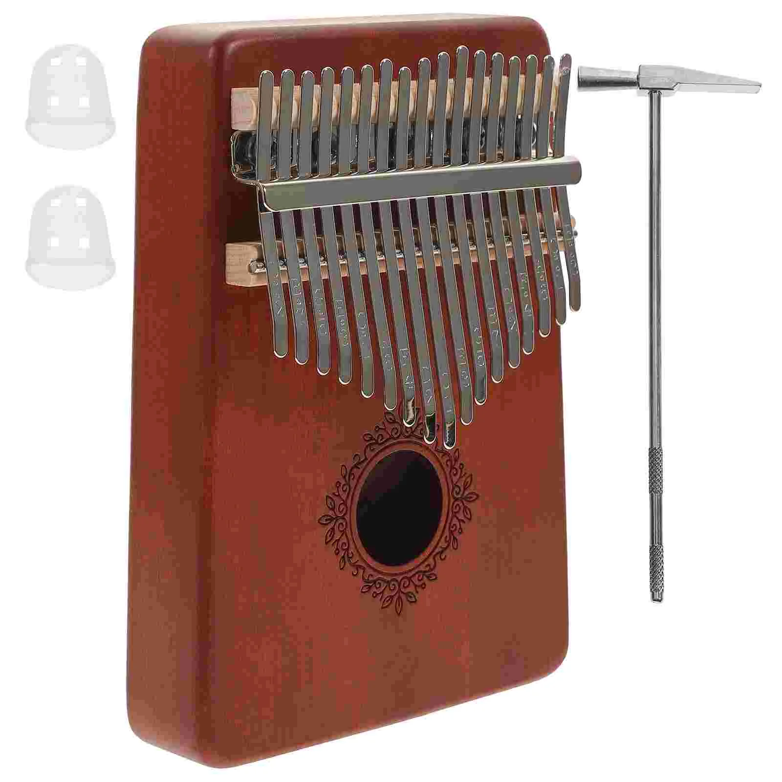

Thumb 17 Keys Finger Piano Portable Kalimba for Beginner Kids Adult Wooden Instruments
