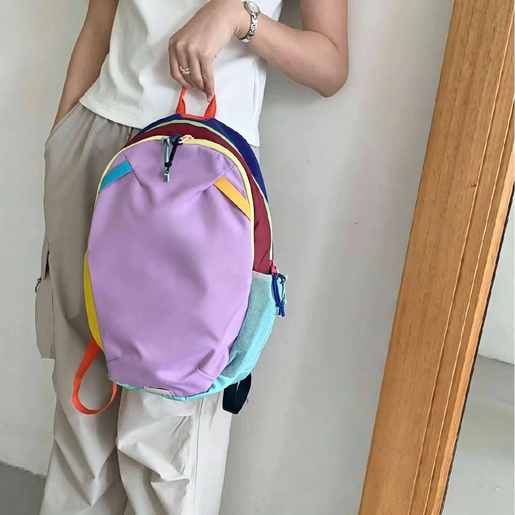 12L dopamine backpack, lightweight, large capacity, waterproof, outdoor travel backpack, suitable for children to carry