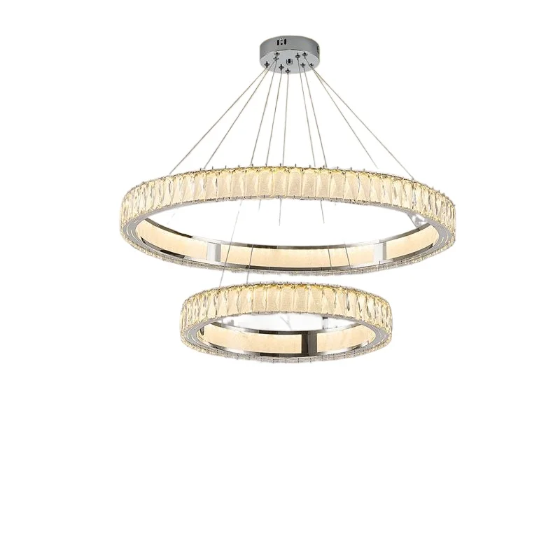 

Light luxury crystal living room chandelier 2025 new light luxury living room main light modern simple creative bedroom dining
